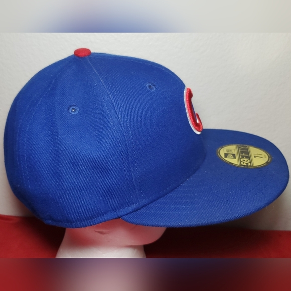 Chicago Cubs new era cap 59 fifty baseball hat Size  7 1/8 - Picture 3 of 10